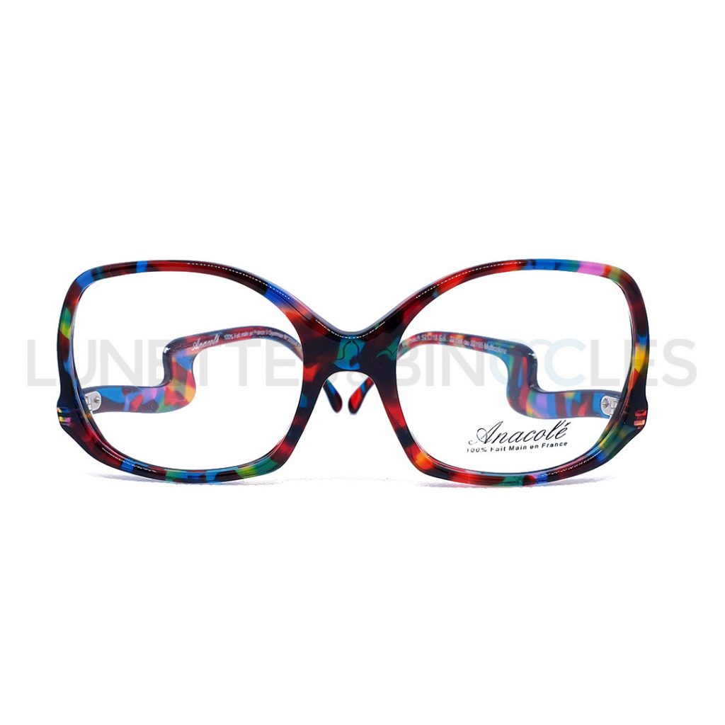 Monture De Lunettes Anacole Femme - Multicolore, Made In France - Neuf Avec étiquettes