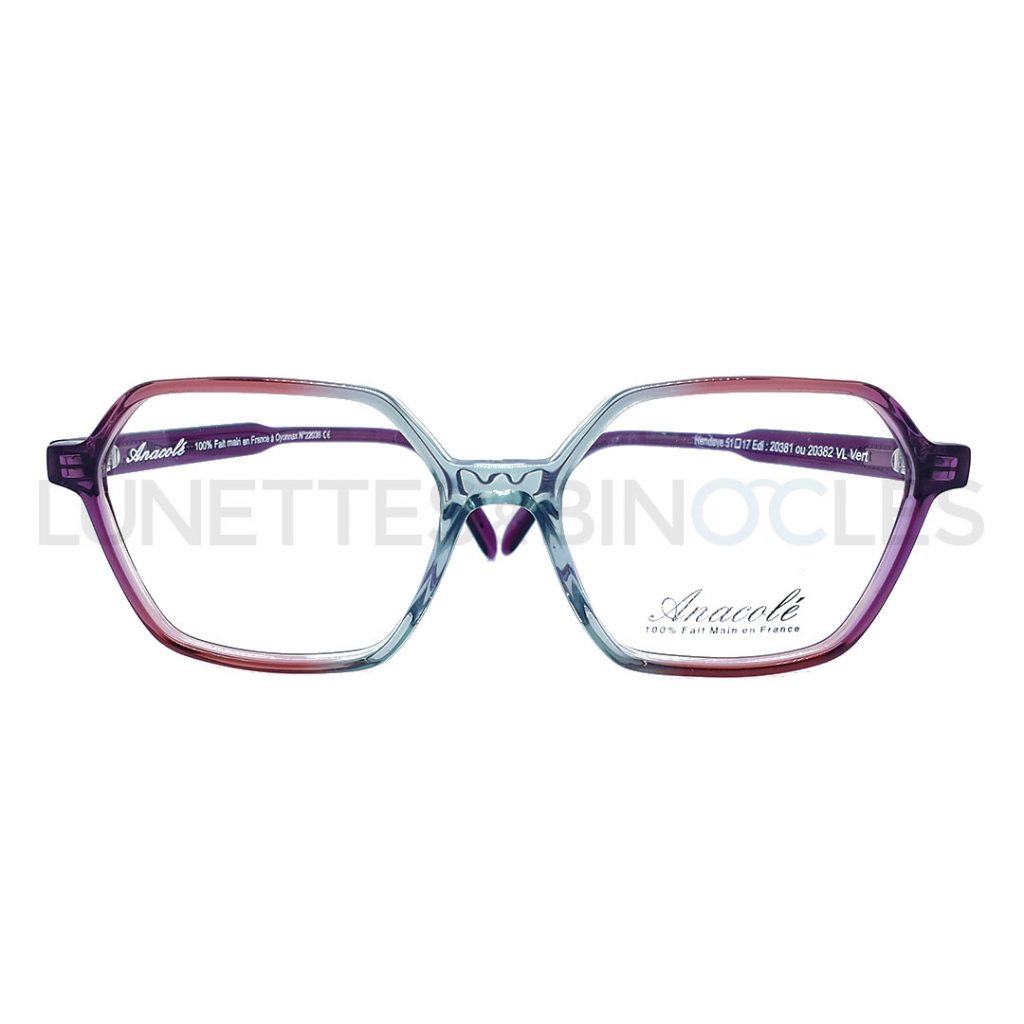 Monture De Lunettes De Vue Neuve Femme – Marque Lafont (Anacole) – Fabriqué En France – Modèle Coloré 207